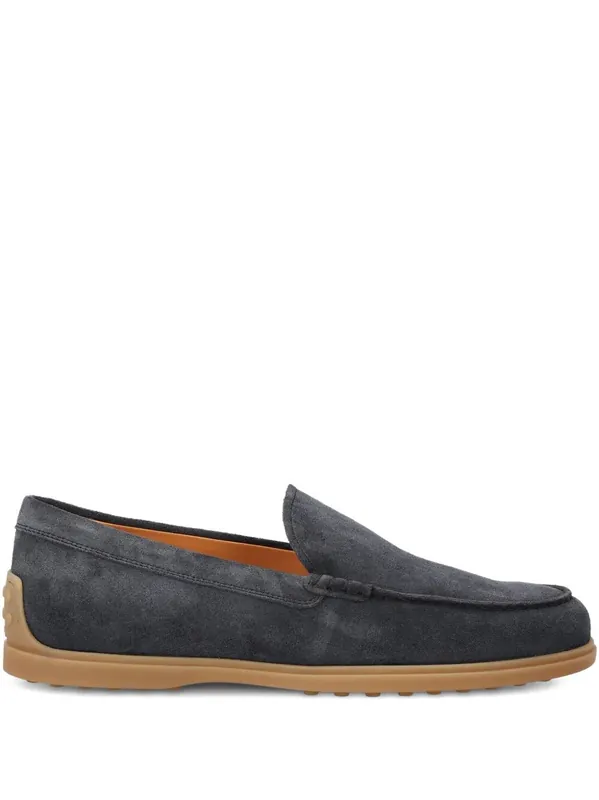 Suede Loafers With Rubber Sole - Tod`S