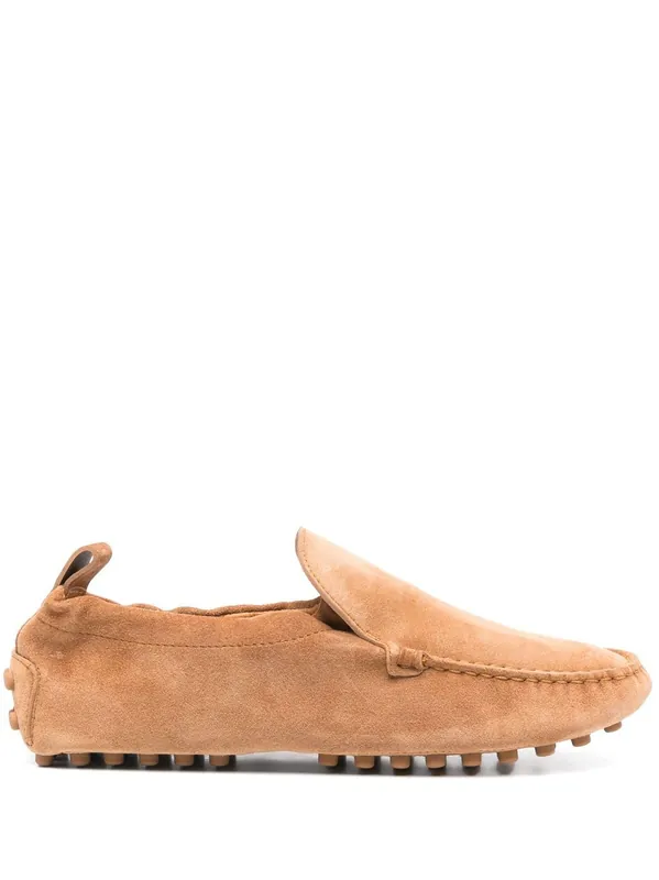 Gommino Curled Suede Loafers - Tod`S