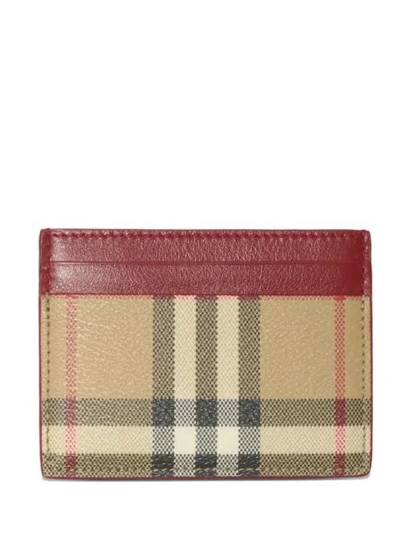 Contrast Check Card Case - Burberry London England