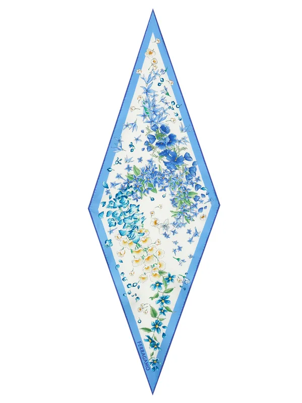 Primavera Print Diamond Scarf - Ferragamo
