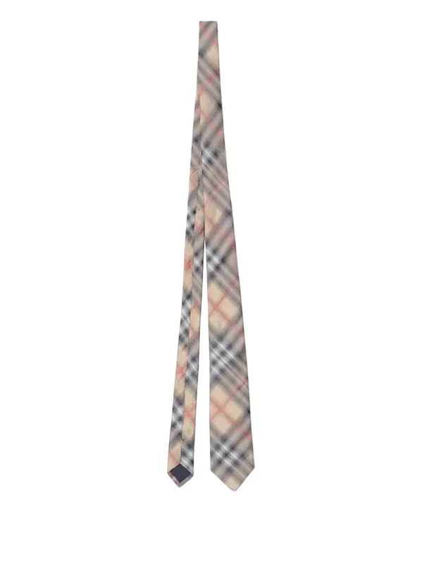 Check Silk Tie - Burberry London England