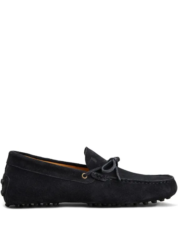 Gommino Suede Loafers With Lace - Tod`S