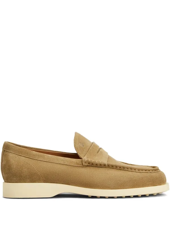Light Suede Loafers - Tod`S
