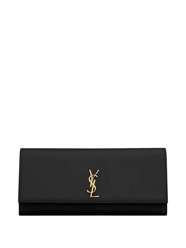 Kate Clutch In Grain De Poudre Leather - Saint Laurent
