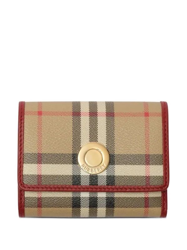 Small Check Folding Wallet - Burberry London England