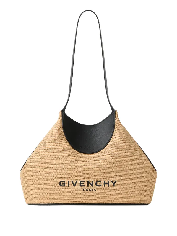 Small Facet Tote Bag In Raffia - Givenchy