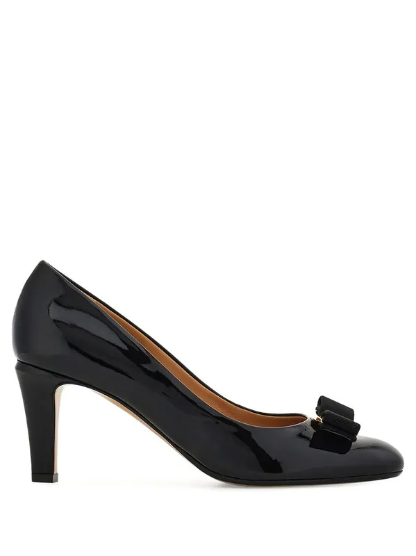 Carla 70 Naplak Vara Bow Pump - Ferragamo