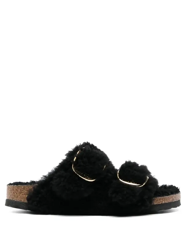 Arizona Big Buckle Shearling Sandals - Birkenstock