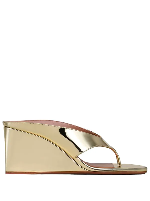 Cube Thong Mule In Mirror Fabric - Alaïa