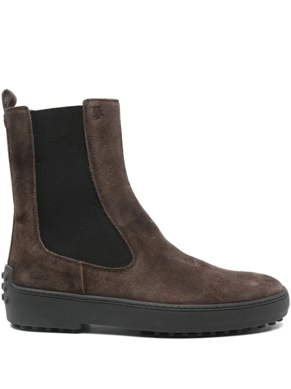 Winter Gommino Suede Ankle Boots - Tod`S
