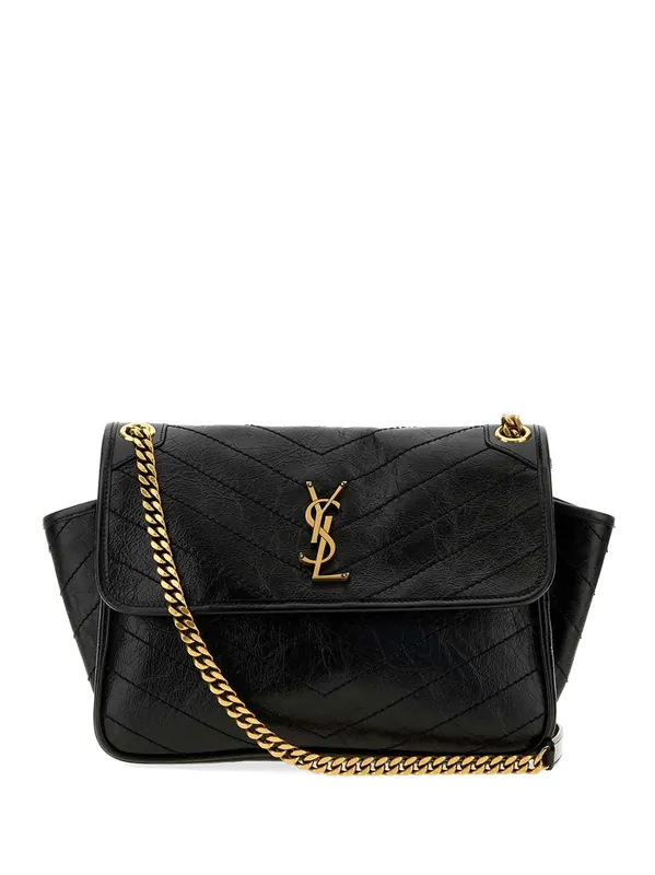 Niki Tripouch Bag In Vintage Leather - Saint Laurent
