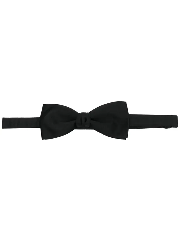 Yves Bow Tie In Silk Satin - Saint Laurent