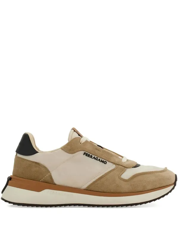 Atlantic Waterproof Fabric And Suede Sneakers - Ferragamo