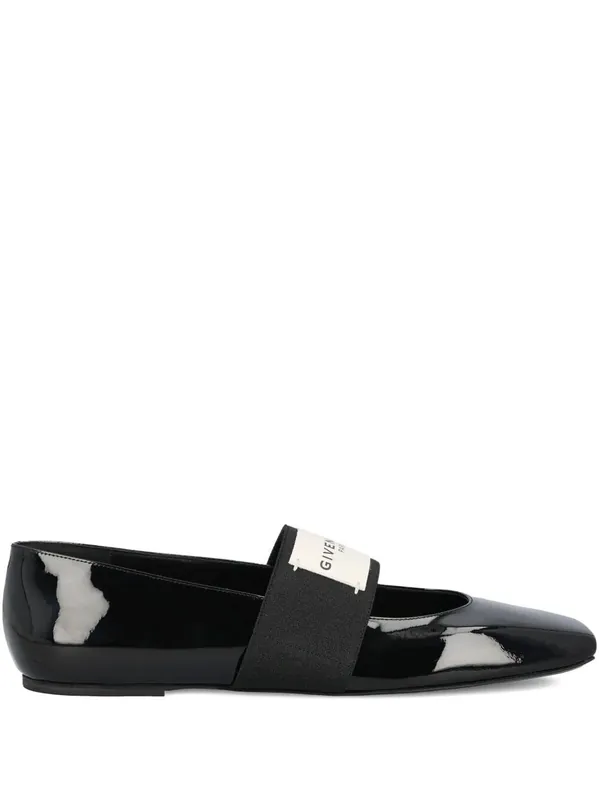 Sliced Square Ballerinas In Patent Leather - Givenchy
