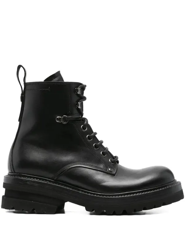 Elba Leather Military Boots - Premiata
