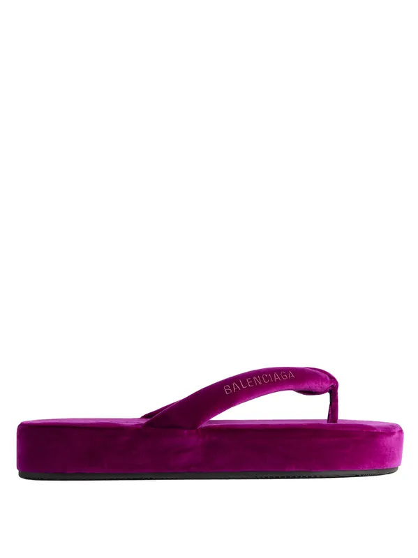 Women`S Jet Lag Thong In Purple - Balenciaga