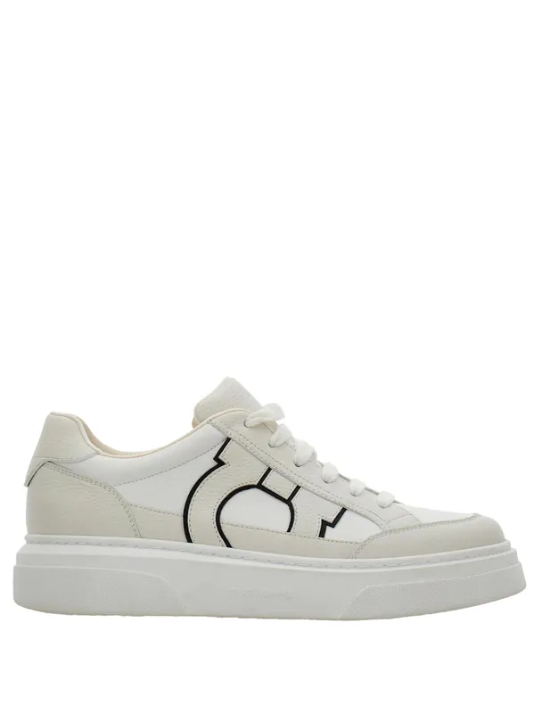Cassina Ganc2 Leather Sneakers - Ferragamo