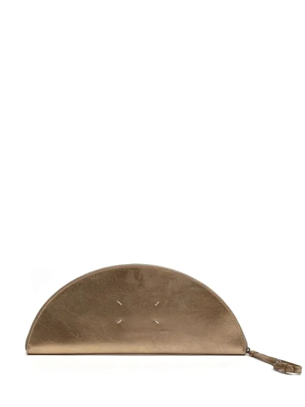 Big Halfmoon Metallic Leather Pouch - Maison Martin Margiela