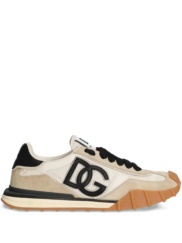 Nylon And Suede Dg Athletic Sneakers - Dolce & Gabbana