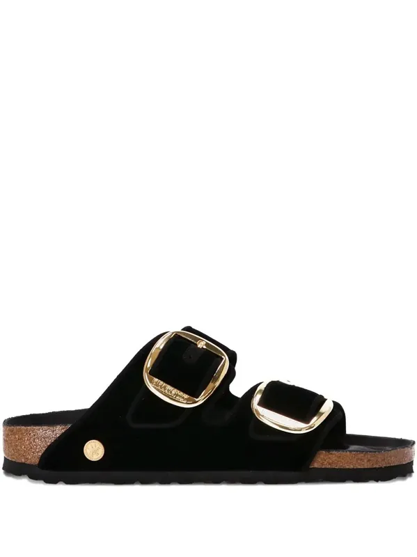 Arizona Big Buckle Velvet Sandals - Birkenstock