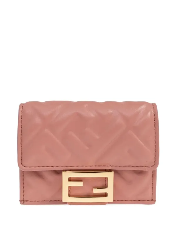 Nappa Leather Baguette Micro Trifold Wallet - Fendi