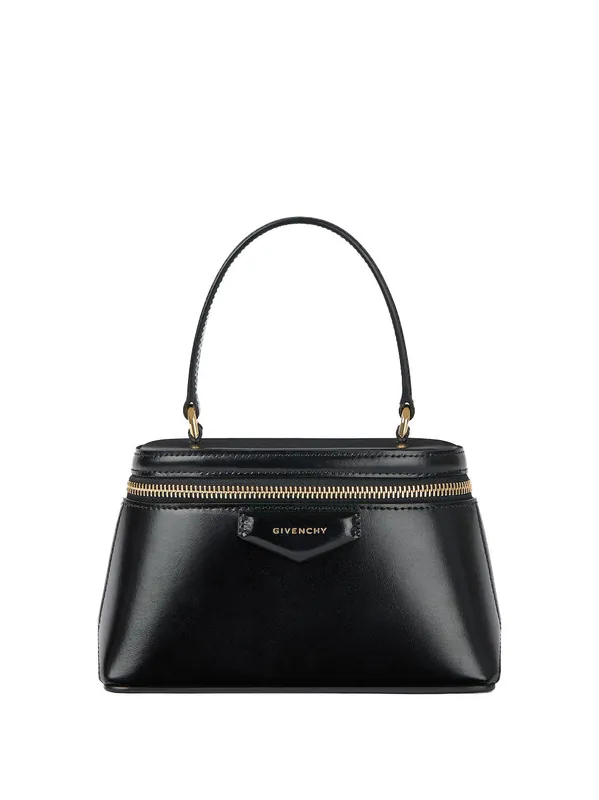 Antigona Vanity Bag In Box Leather With Chain - Givenchy