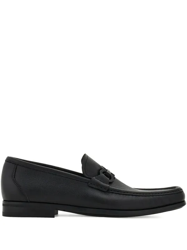 Grandioso2 Leather Loafers With Gancini Buckle - Ferragamo