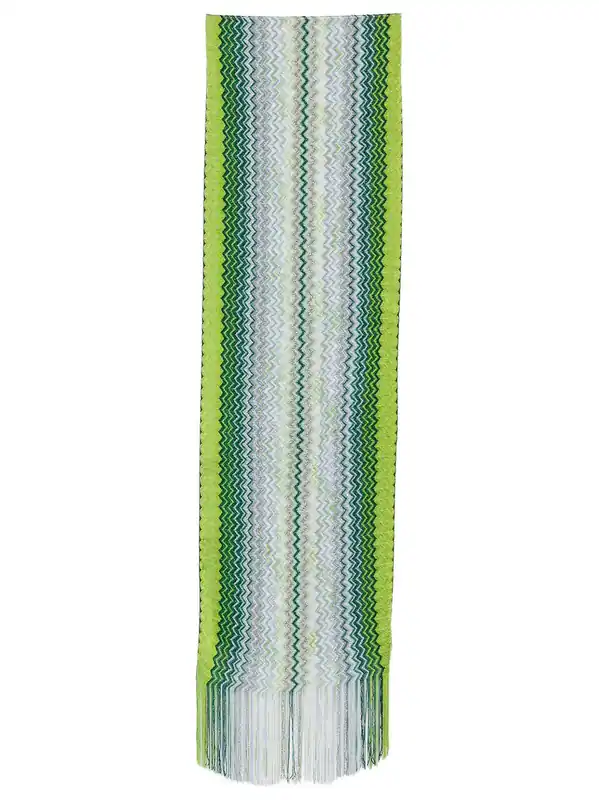 Zig-Zag Motif Viscose Scarf