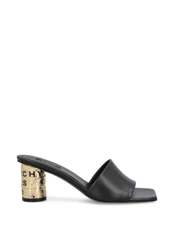 Tape Heeled Leather Mules - Givenchy