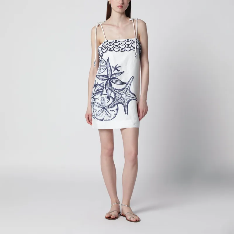 Coast Stars Printed Linen Midi Dress - Farm Rio