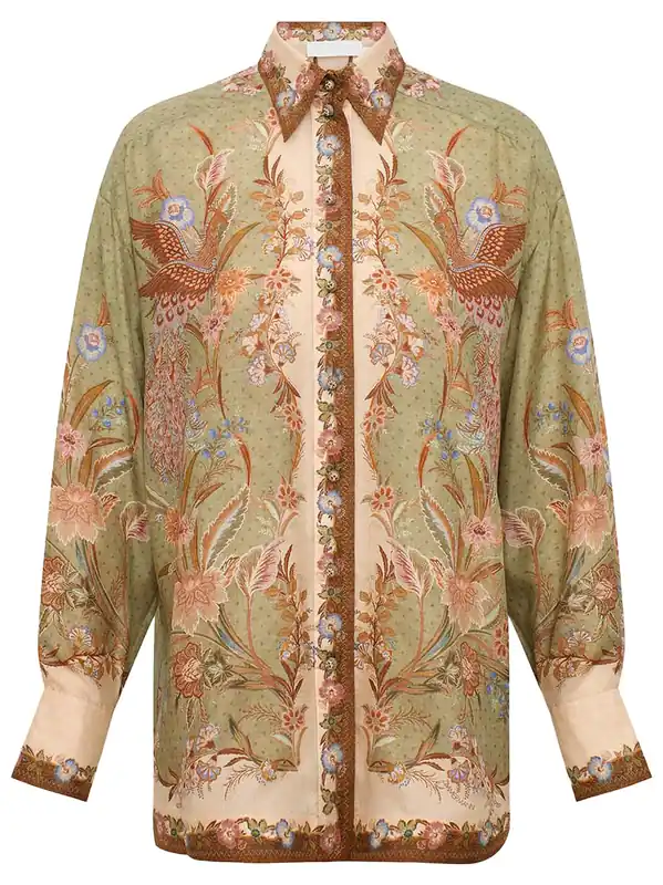Indra Relaxed Silk Shirt - Zimmermann