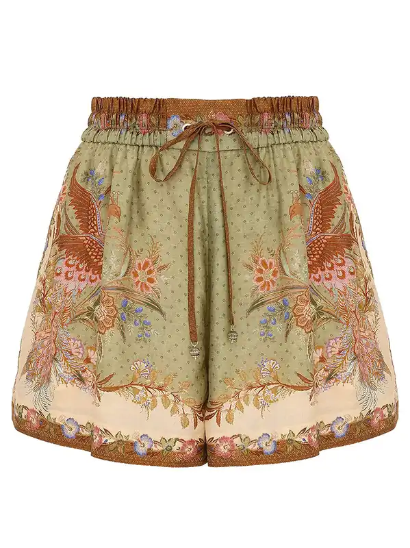 Indra Relaxed Silk Shorts - Zimmermann