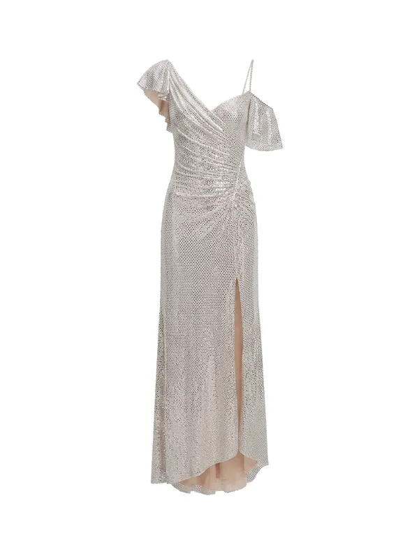 Long Dress With Rhinestones - Self-Portrait