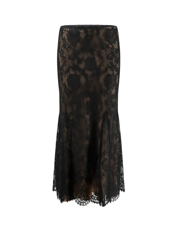 Lace Midi Skirt - Self-Portrait