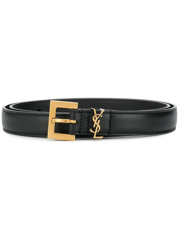 Cassandre Leather Belt - Saint Laurent