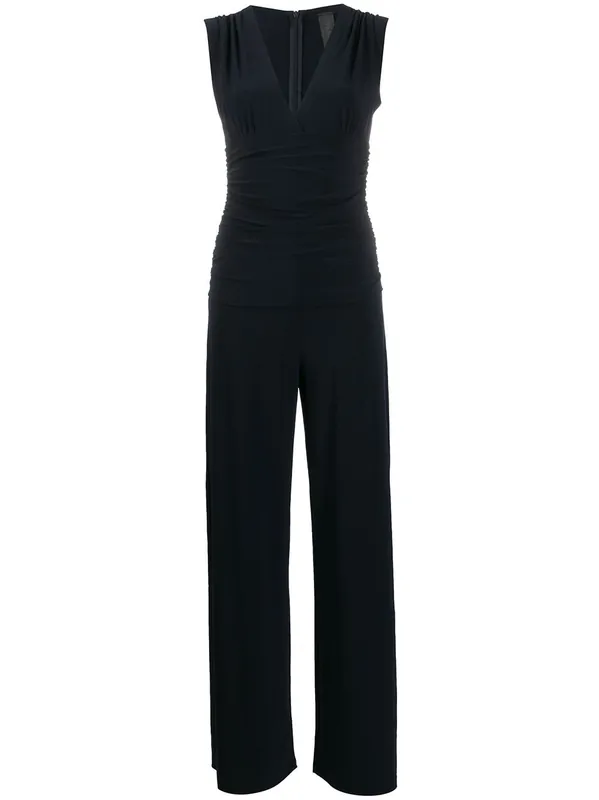V Neck Sleeveless Jumpsuit - Norma Kamali