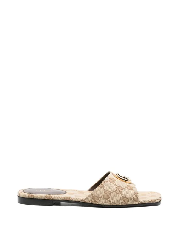 Gg Marmont Flat Sandals - Gucci