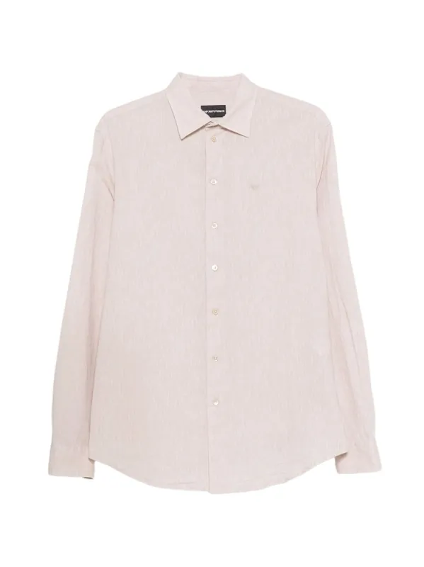 Linen Blend Shirt - Emporio Armani