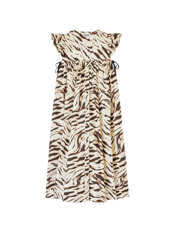 Organic Cotton Midi Dress - Ganni