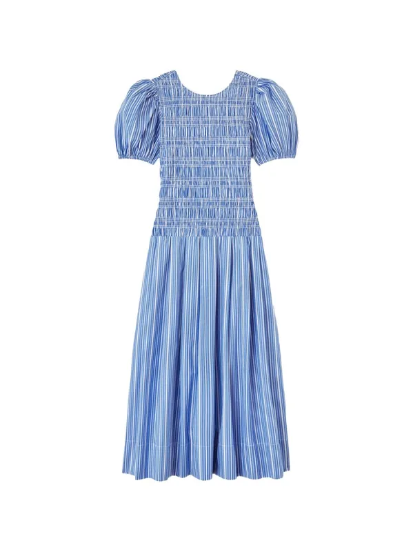 Organic Cotton Midi Dress - Ganni