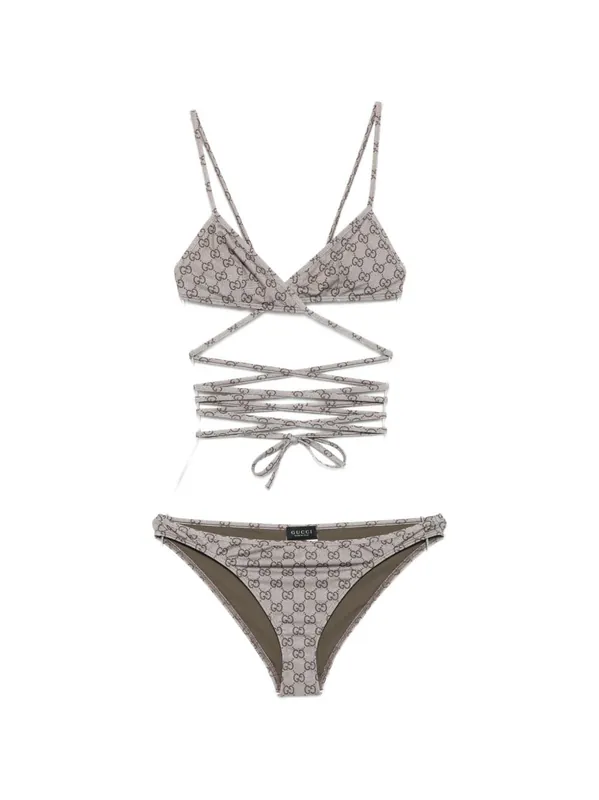 Gg Triangle Bikini Set - Gucci