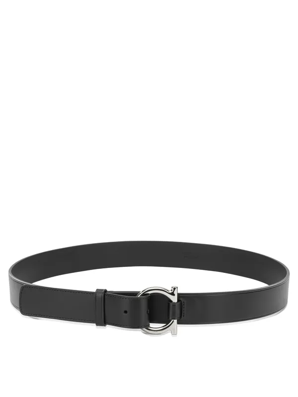 Gancini Belts Black - Ferragamo