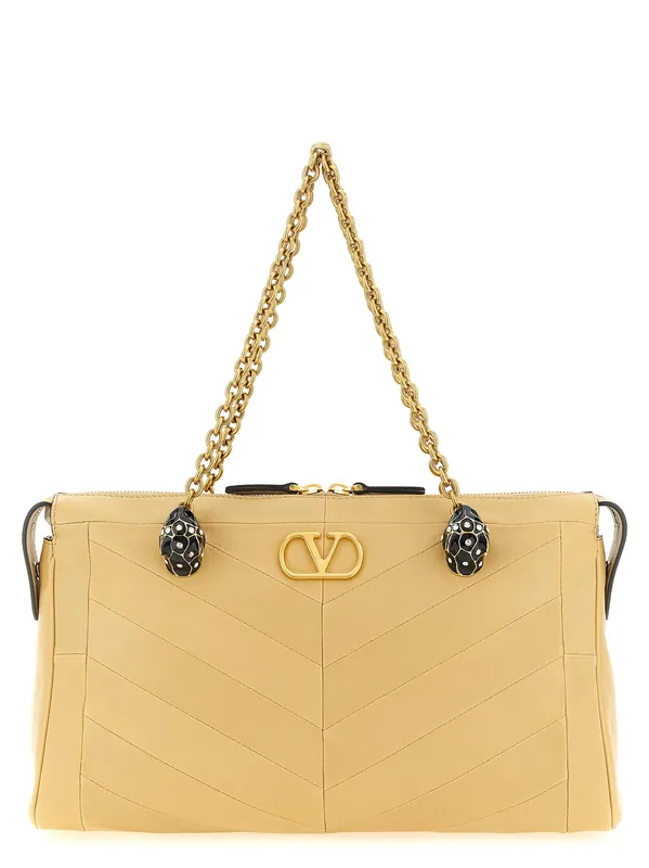 Panthea Shoulder Bags Beige - Valentino Garavani