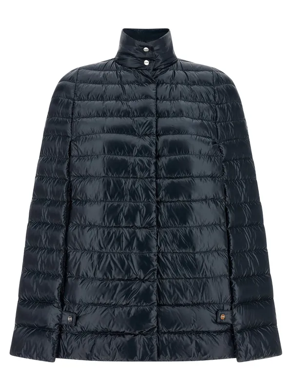 Cape Down Jacket Puffer Jackets Blue - Herno