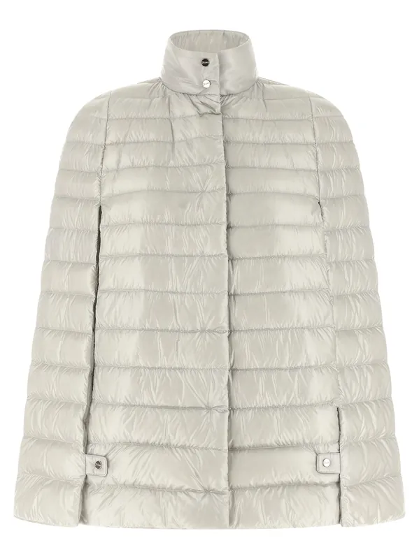 Cape Down Jacket Puffer Jackets Gray - Herno