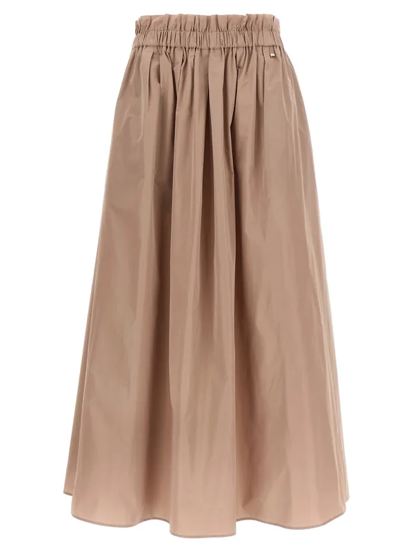 New Techno Taffeta Skirt Skirts Pink - Herno