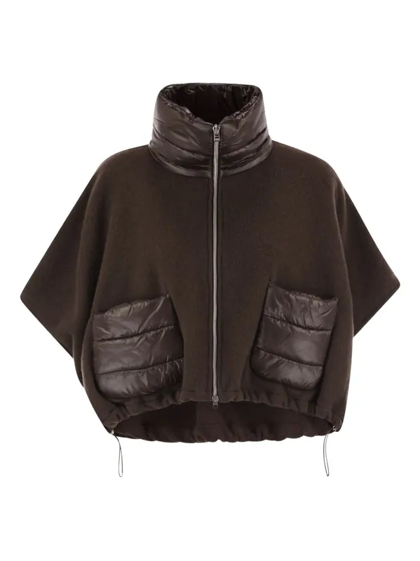 Wool And Nylon Short Down Jacket - Herno