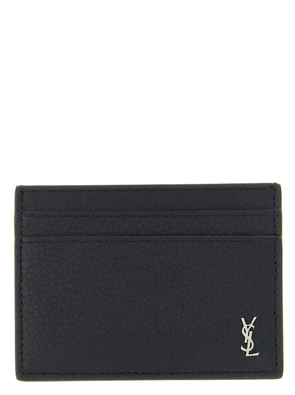 Monogramme Wallets And Card Holders Black - Saint Laurent