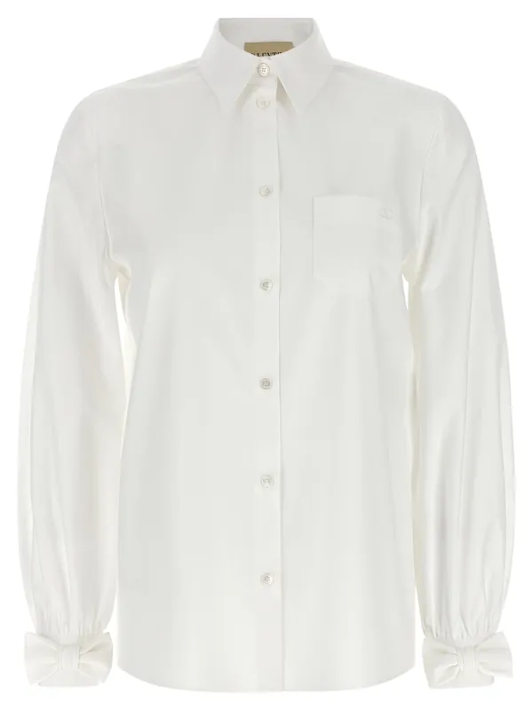 Poplin Shirt Shirt And Blouse White - Valentino Garavani