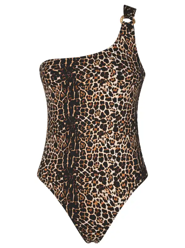One Shoulder One-Piece Swimsuit